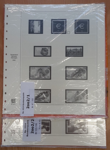 SAFE-dual Vordruckblätter Bund 2002 gebraucht neuwertig (Z1215)