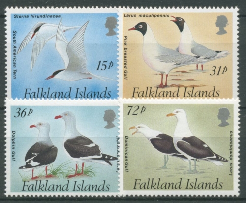 Falkland 1993 Vögel Seeschwalben Möwen 575/78 postfrisch