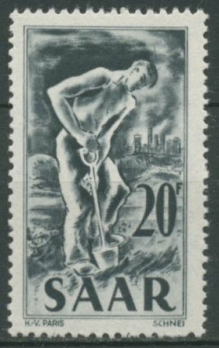 Saarland 1949 Landwirtschaft 283 postfrisch