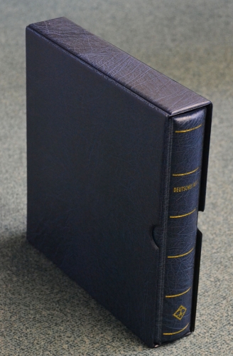 LEUCHTTURM Drehstabbinder/Kassette Dt. Reich blau neuwertig, unbenutzt (Z1243)