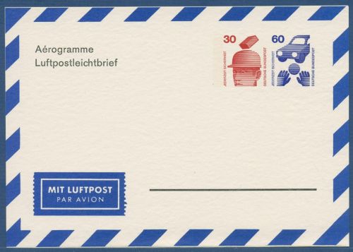 Bund 1973 Unfallverhütung Privatfaltbrief PF 13 ungebraucht (X41656)