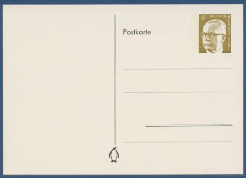 Berlin 1971 Heinemann Privatpostkarte PP 45/1 ungebraucht (X41637)