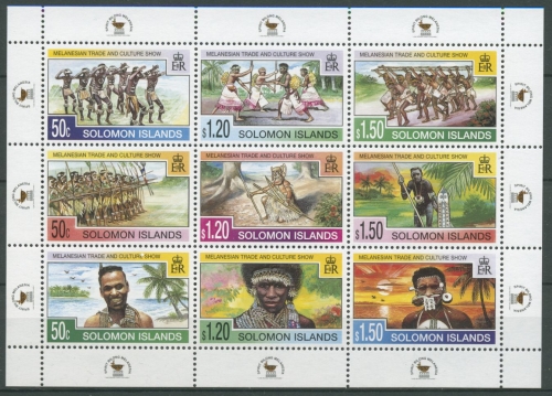 Salomoninseln 1998 Melan. Handels- u. Kulturshow 971/79 K postfrisch (C25455)