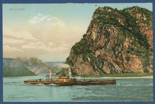 Die Loreley Raddampfer auf dem Rhein, ungebraucht (AK5872)