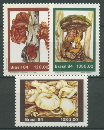 Brasilien 1984 Pilze 2072/74 postfrisch