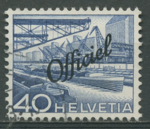 Schweiz Dienstmarken 1950 mit Aufdruck Officiel D 71 gestempelt