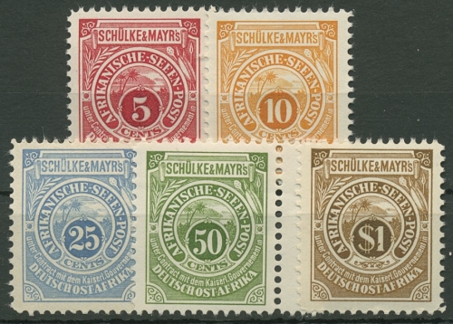 DOA 1892 OSTAFRIKANISCHE SEENPOST Nachdrucke S Na a - S Na e postfrisch