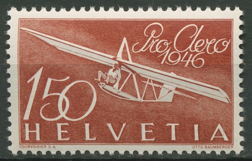 Schweiz 1946 Pro Aero, Zögling Schulgleiter 470 postfrisch