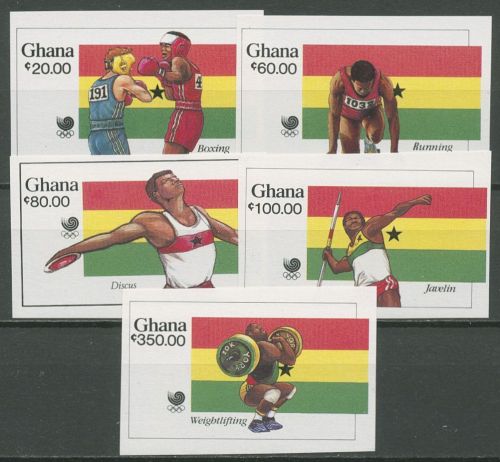 Ghana 1988 Olympische Sommerspiele Seoul 1205/09 B postfrisch
