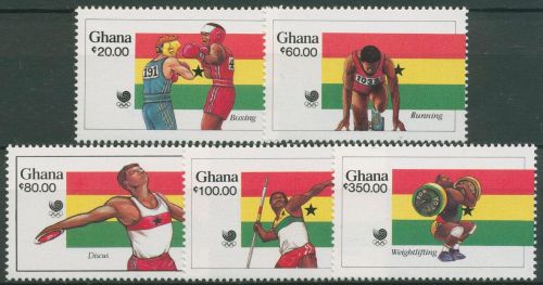 Ghana 1988 Olympische Sommerspiele Seoul 1205/09 postfrisch