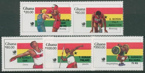 Ghana 1989 Olympische Sommerspiele Seoul Medaillengewinner 1231/35 postfrisch