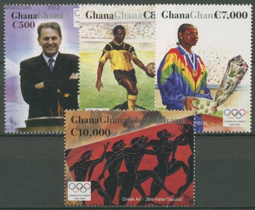 Ghana 2004 Olympische Sommerspiele in Athen 3651/54 postfrisch
