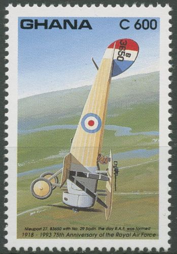 Ghana 1993 Luftfahrt Flugzeug Nieuport 1827 postfrisch