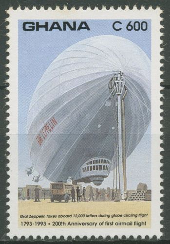 Ghana 1993 Luftfahrt Luftschiff LZ 127 Graf Zeppelin 1826 postfrisch