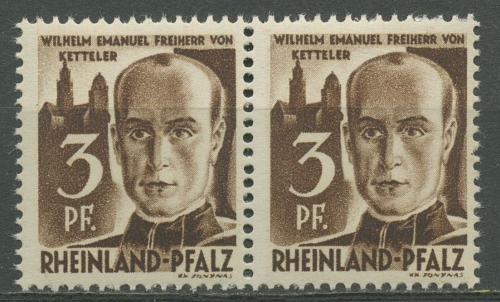 Französische Zone: Rheinland-Pfalz 1947 Typenpaar 2 yv II+I postfrisch