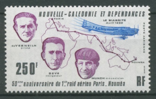 Neukaledonien 1982 50 Jahre Erstflug Paris-Nouméa 687 postfrisch