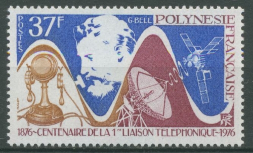 Französisch-Polynesien 1976 Alexander Graham Bell 100 J. Telefon 222 postfrisch
