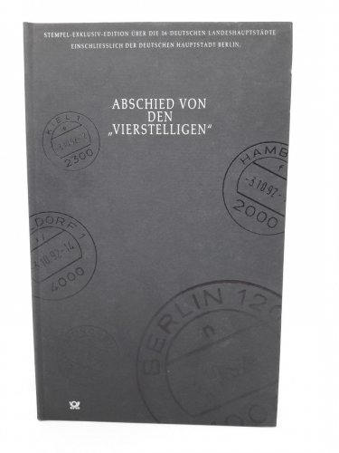 Sonder-Edition: Abschied von d. Vierstelligen mit Briefmarken, gebraucht (Z1325)
