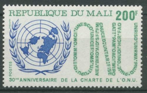Mali 1975 30 Jahre Vereinte Nationen UNO 513 postfrisch