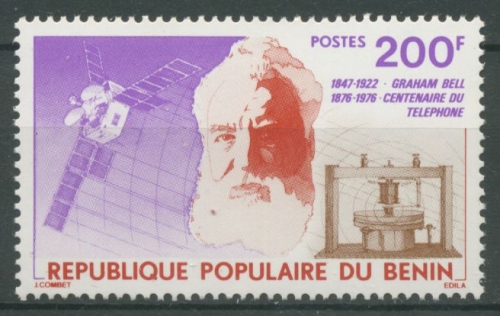 Benin 1976 100 J. Telefon Alexander Graham Bell 49 postfrisch