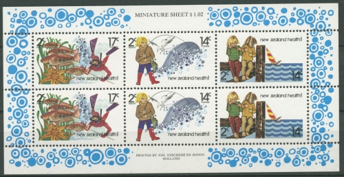 Neuseeland 1980 Gesundheit Angler Taucher 804/06 K postfrisch (C25846)