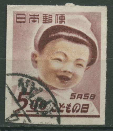 Japan 1949 Kindertag, Einzelmarke aus Block A28 447 B gestempelt