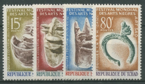 Tschad 1966 Sao-Kultur Weltfestival afrikanischer Kunst 149/52 postfrisch