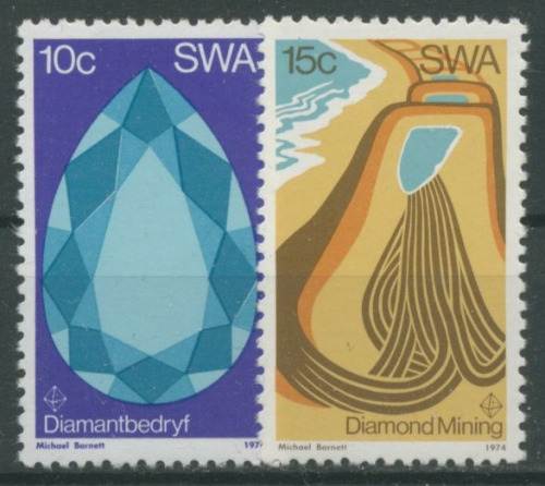 Südwestafrika 1974 Diamantenbergbau 399/00 postfrisch
