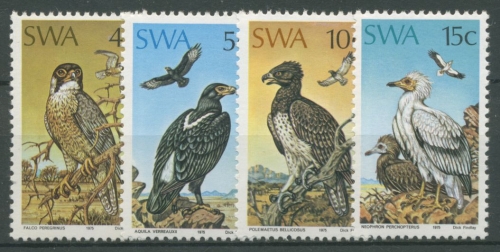Südwestafrika 1975 Greifvögel Kaffernadler Schmutzgeier 402/05 postfrisch