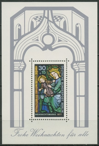 Berlin 1977 Weihnachten Block 6 postfrisch (C16741)