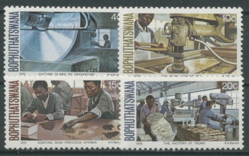 Bophuthatswana 1978 Marmor- und Edelsteinindustrie 29/32 postfrisch