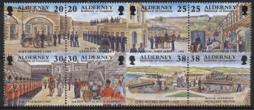Alderney 1999 Historische Entwicklung von Alderney 137/44 ZD postfrisch