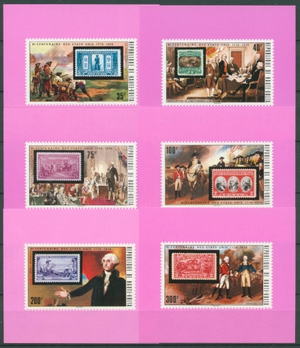 Obervolta 1975 200 J. Unabhängigkeit der USA 551/56 Blocks postfrisch (C27024)
