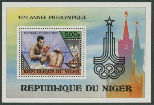 Niger 1979 Vorolympisches Jahr Boxen Block 24 postfrisch (C27205)