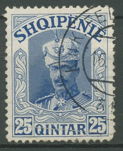 Albanien 1914 Nicht ausgegeben: Fürst Wilhelm von Wied VI gestempelt