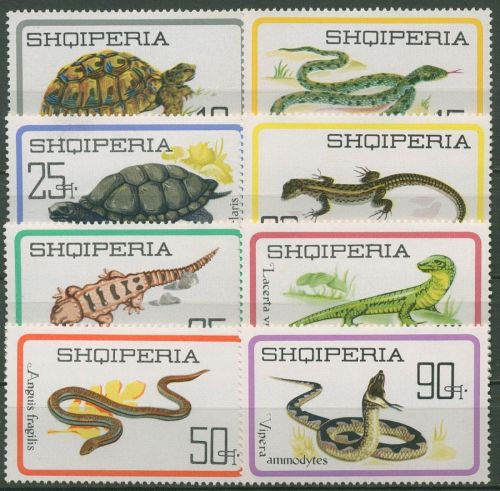 Albanien 1966 Tiere Reptilien 1083/90 postfrisch
