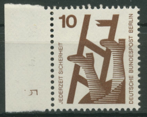Berlin 1971 Unfallverhütung mit Druckerzeichen 403 DZ 5 postfrisch