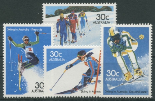 Australien 1984 Skisport Abfahrt Slalom Skilanglauf 875/78 postfrisch