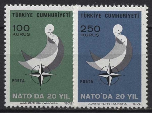 Türkei 1972 20 Jahre Türkei in der NATO 2250/51 postfrisch