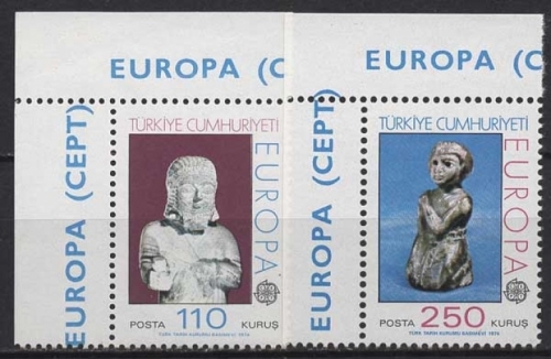 Türkei 1974 Europa: Skulpturen 2320/21 postfrisch