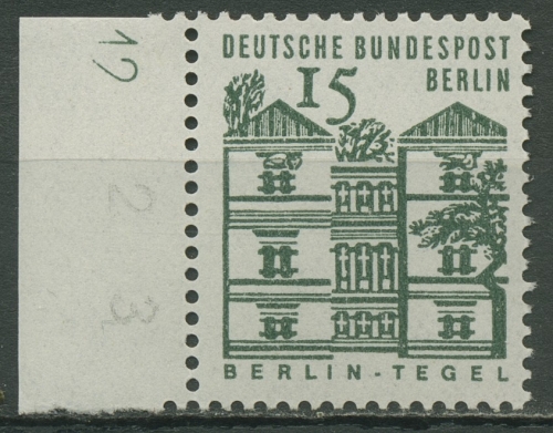 Berlin 1964/65 kleine Bauwerke mit Druckerzeichen 243 DZ 12 postfrisch