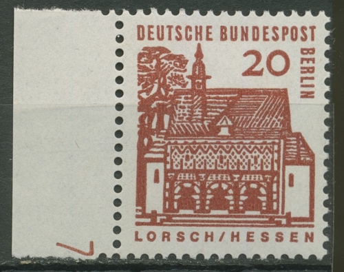 Berlin 1964/65 kleine Bauwerke mit Druckerzeichen 244 DZ 7 postfrisch