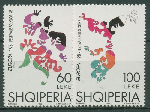 Albanien 1998 Europa CEPT Feste Feiertage 2648/49 postfrisch