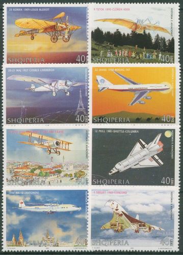 Albanien 2001 Luftfahrt Flugzeuge 2822/29 postfrisch