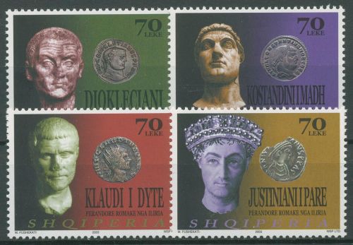 Albanien 2003 Römischer Herrscher & Münzen 2941/44 postfrisch