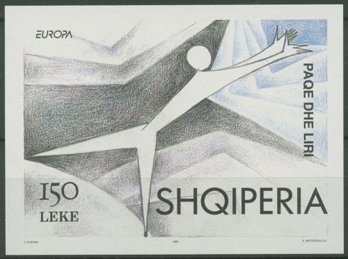 Albanien 1995 Europa CEPT Frieden & Freiheit Block 104 postfrisch (C97717)