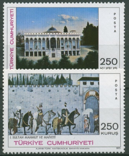 Türkei 1971 Gemälde von Ressam Cemal 2244/45 postfrisch