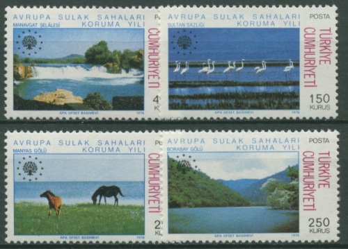 Türkei 1976 Europäisches Süßwasserschutzjahr 2391/94 postfrisch