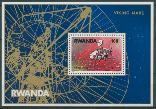 Ruanda 1977 Unternehmen Viking Mars Block 78 postfrisch (C27335)