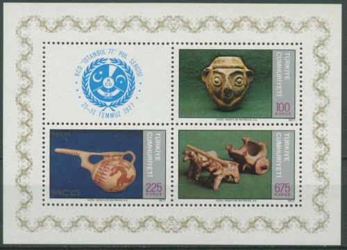 Türkei 1977 ISTANBUL '77: Terracotta-Kunst Block 17 postfrisch (C6703)